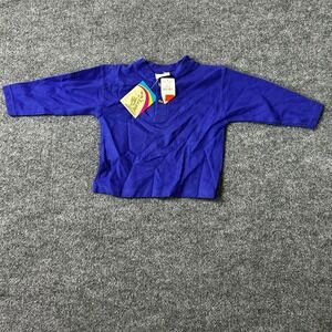 Statue Henley Shirt Toddler Size 4T Blue Long Sleeve Pique Knit New With Tags